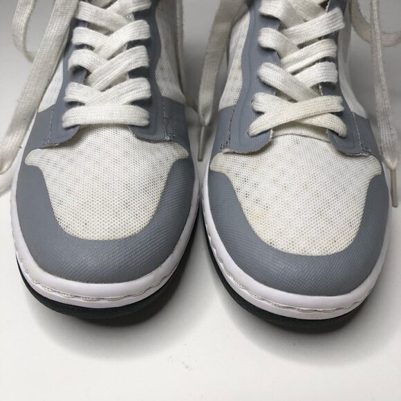 RARE Nike Dunk Sky Hi 2.0 Grey White Mesh Hidden Wedge Lace-up Sneaker Shoes - Picture 2 of 16